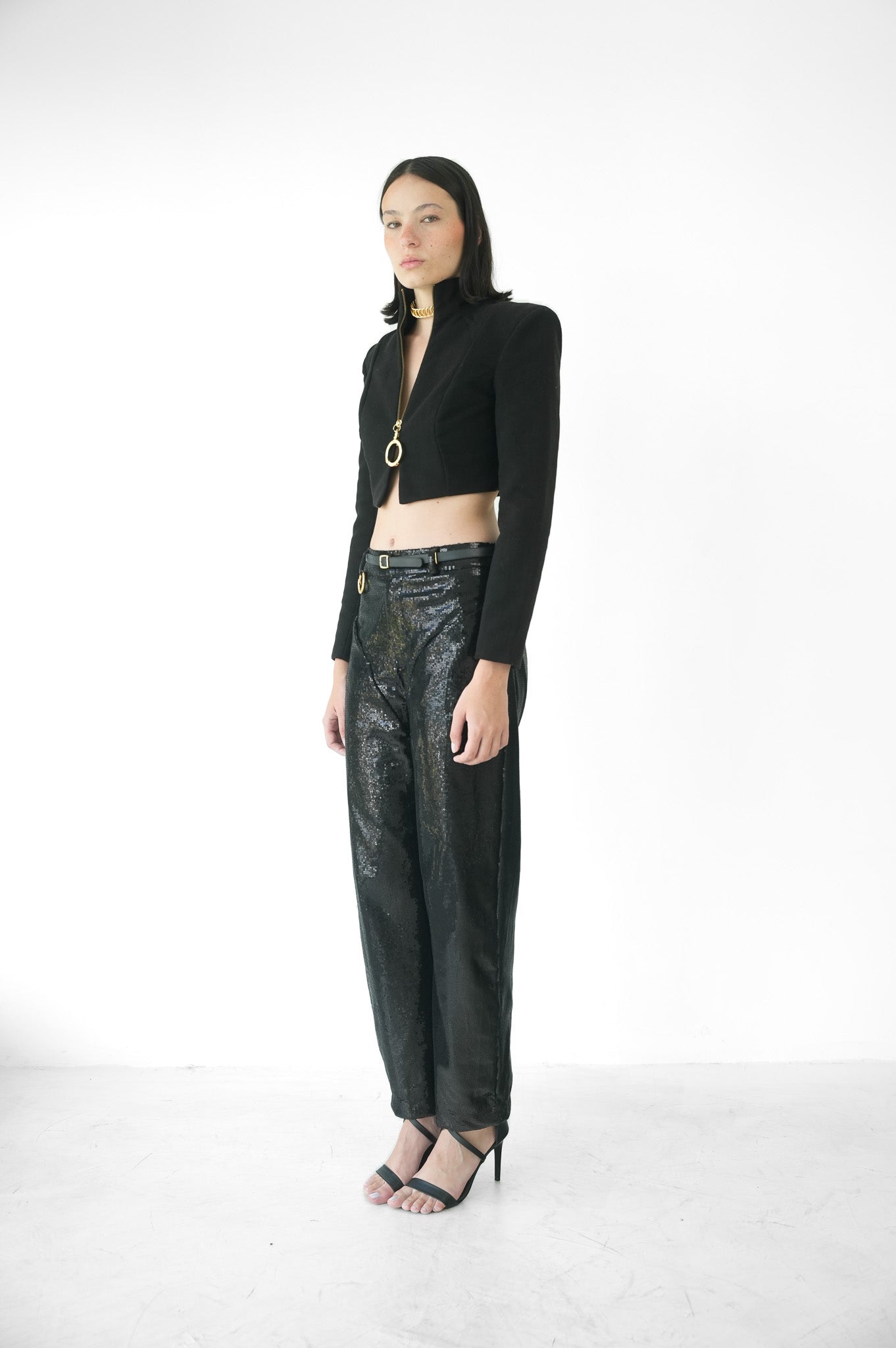 Casaco Cropped com Argola