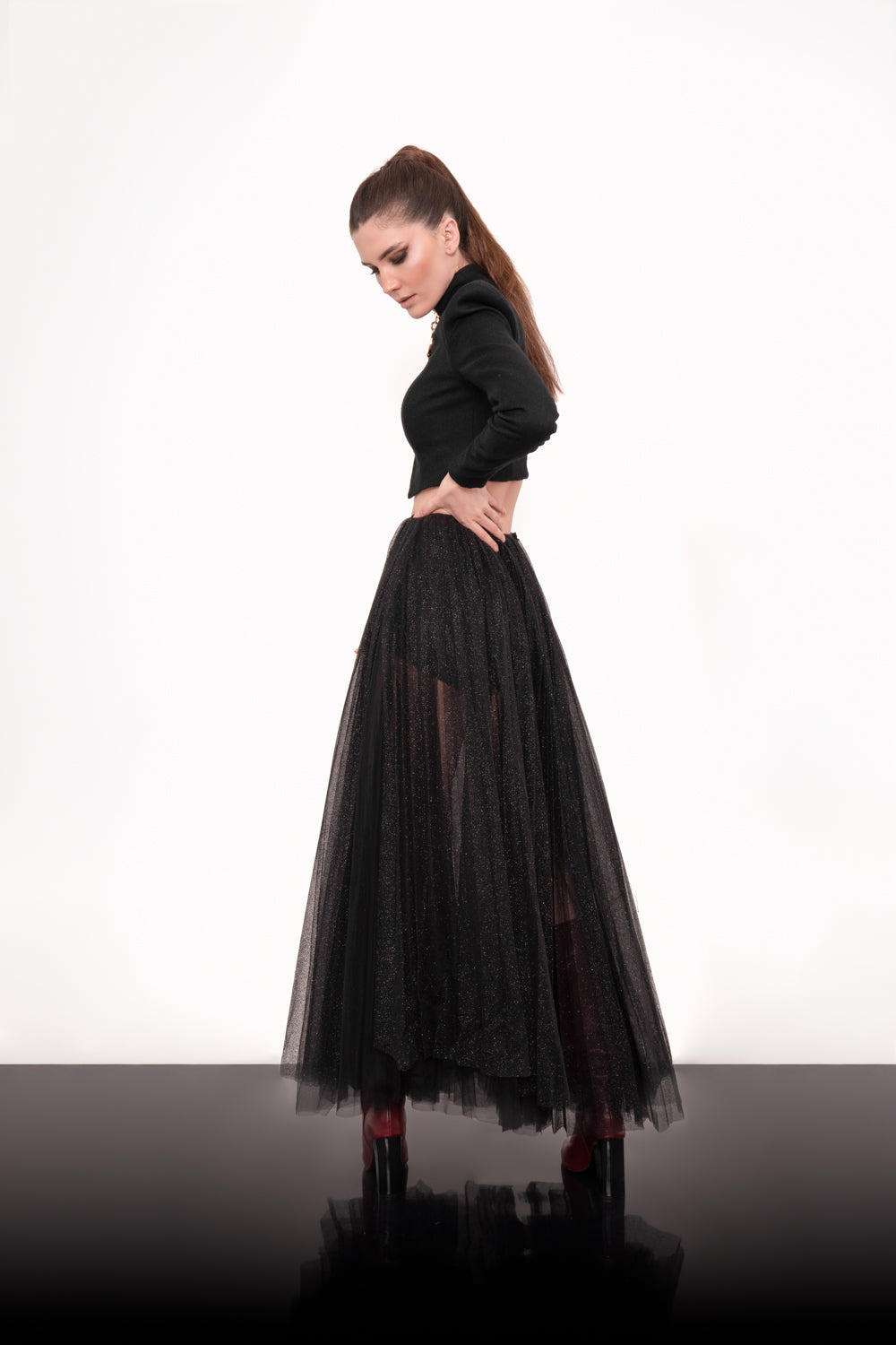 Casaco Cropped com Argola