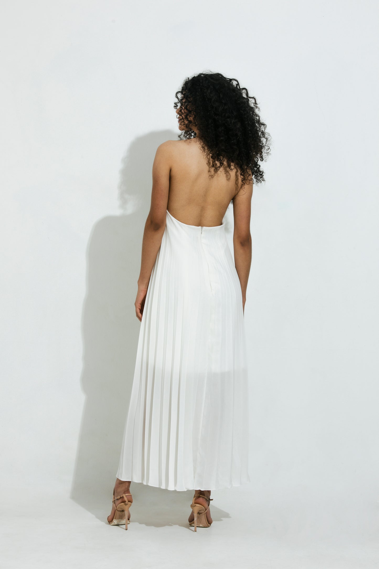 Vestido Longo Plissado