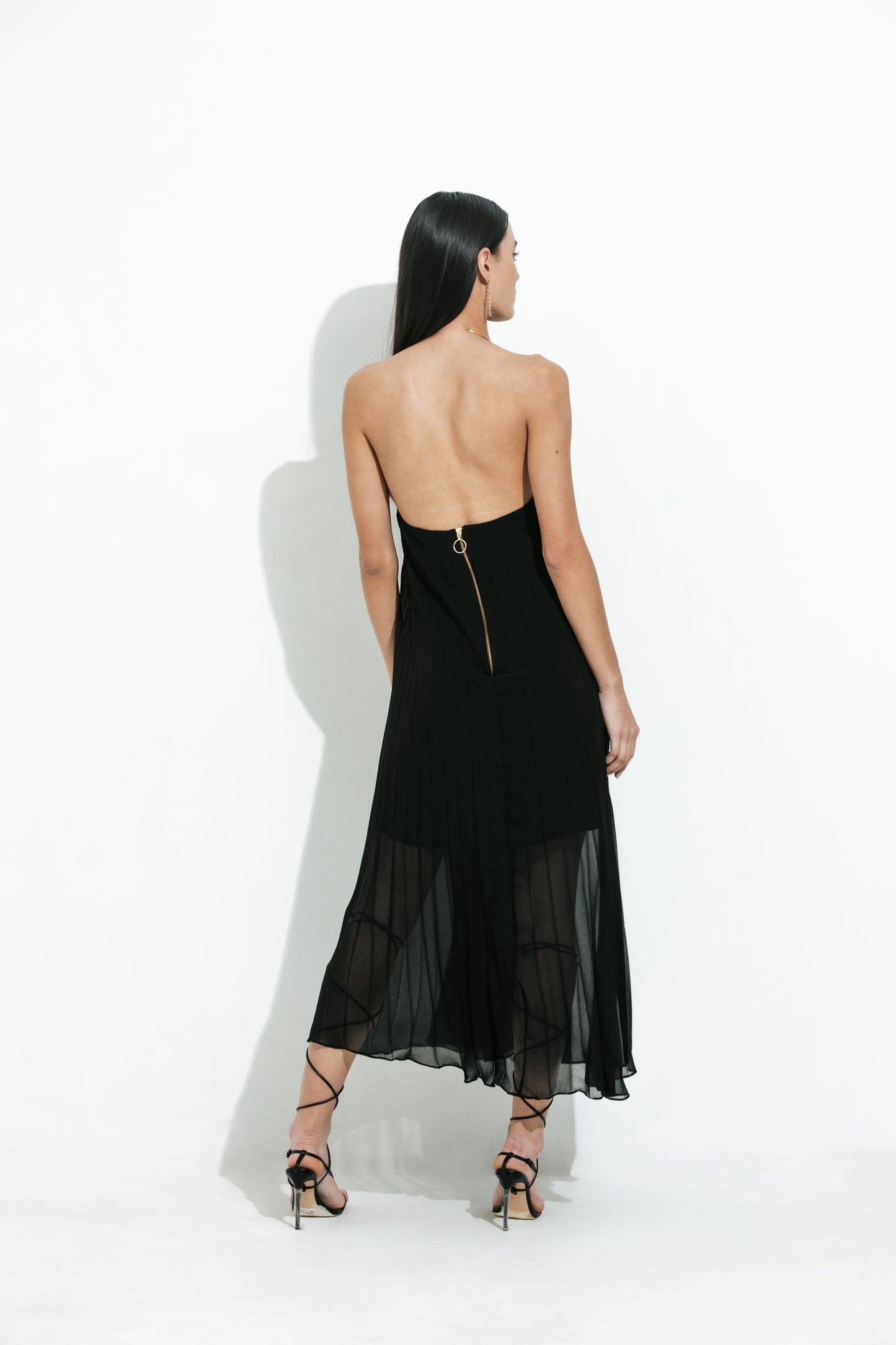 Vestido Longo Plissado